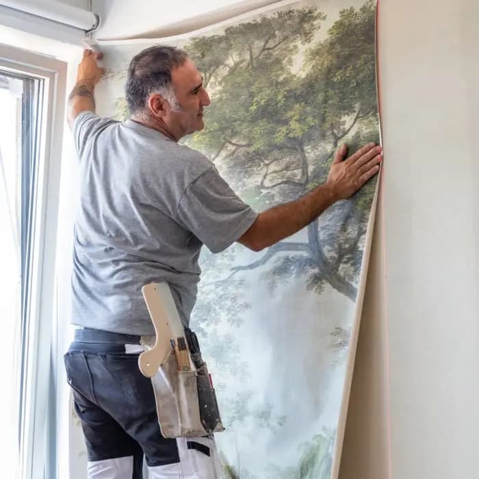 Travaux de papier peint